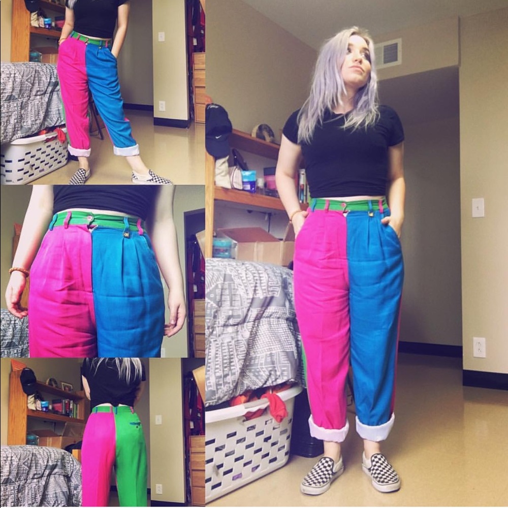 Vintage Colorblock Lilly Pulitzer Pants.